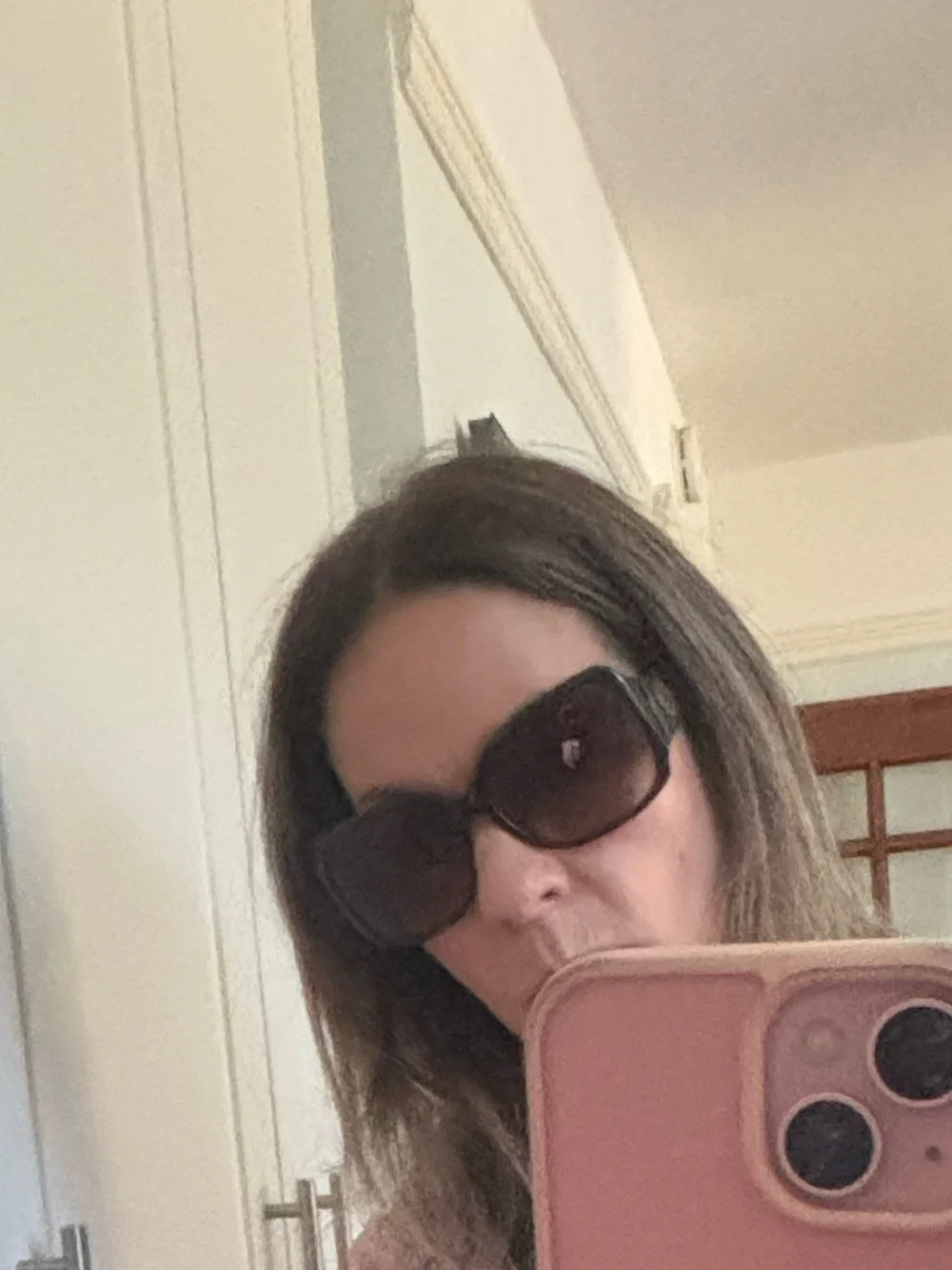 Tory Burch Black Sunglasses with Orange Logo Case